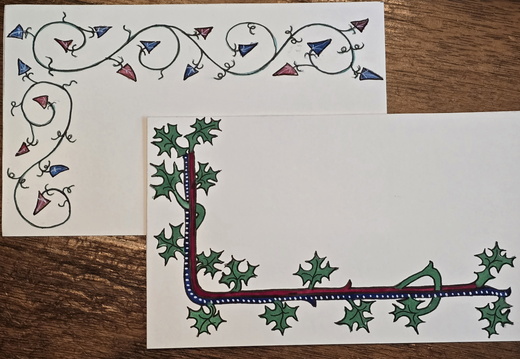 Scribal Cards: Ivy and Holly